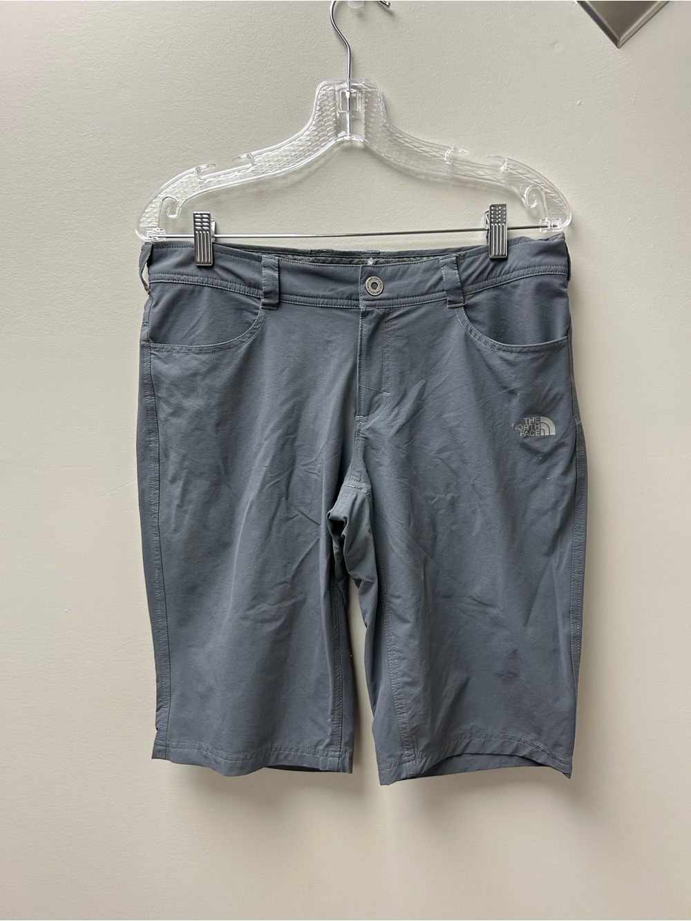 The North Face Women's Grey Hiking Climbing Quick Dry Bermuda Shorts